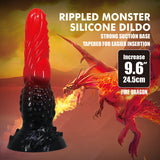 Fire Dragon 9.6 Inch – Rippled Texture Dildo with Suction Base > Dildos > Fantasy - Tophatter Daily Deals