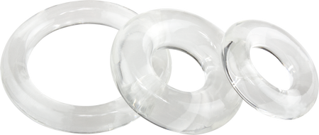 Ringo X3 Cock Rings Mixed Pack - Clear > Cock Ring > Sets - Tophatter Daily Deals