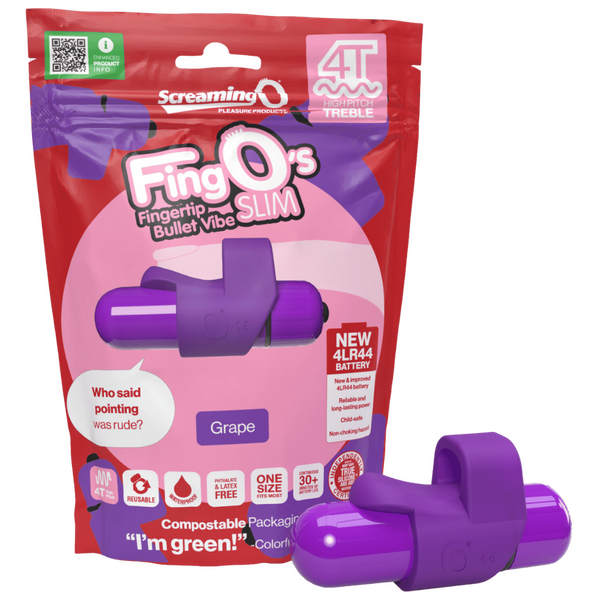 FingO Slim 4T – Waterproof Compact Finger Vibrator with High Pitch Treble Vibrations > Vibrators > Finger Vibrators - Tophatter Daily Deals