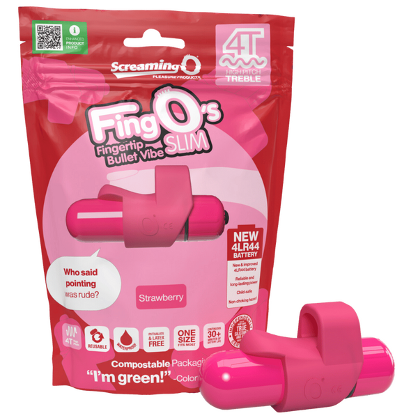 FingO's Slim 4T High Pitch Treble (Strawberry) > Vibrators > Finger Vibrators - Tophatter Daily Deals