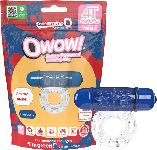 Owow 4T High Pitch Treble (Blueberry) > Cock Ring > Vibrating - Tophatter Daily Deals