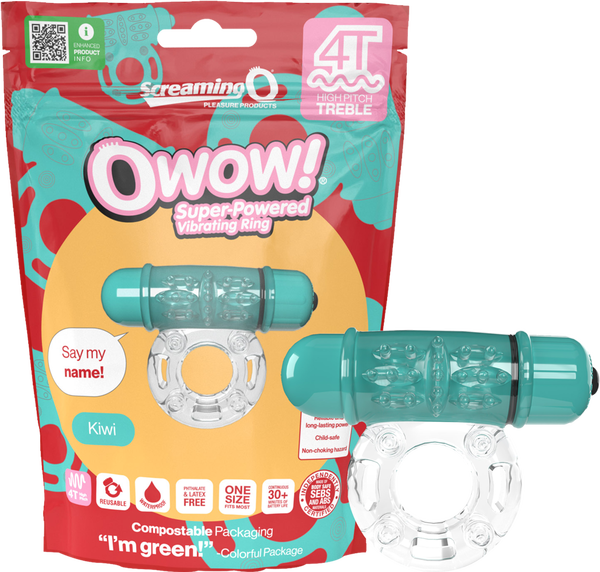 Owow 4T High Pitch Treble (Kiwi) > Cock Ring > Vibrating - Tophatter Daily Deals