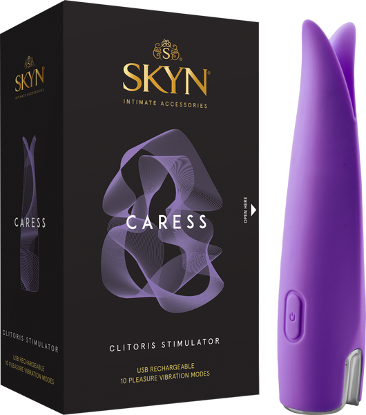 Skyn Caress – 10 Mode Vibrating Clitoris Stimulator with Ultra Soft Finish > Sex Toys For Ladies > Clitoral Vibrators and Stimulators - Tophatter Daily Deals