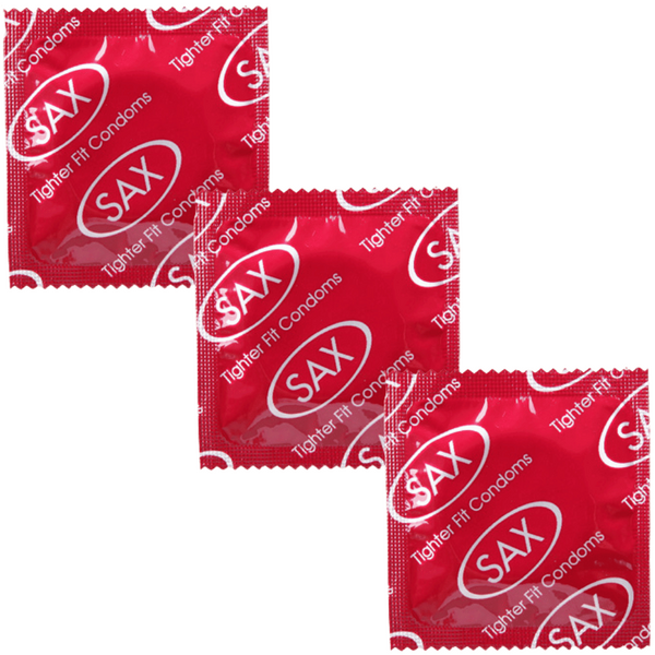 Sax Tighter Fit Condoms – Small Size 49mm Nominal Width Latex Condoms Bulk Pack 144 > Essentials > Condoms - Tophatter Daily Deals
