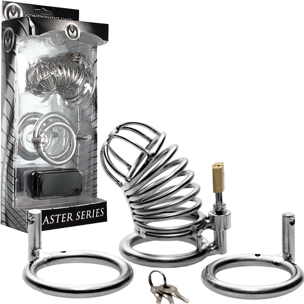 The Jail House Chastity Device – Male Locking Cage Chastity Device with Three Ring Sizes > Bondage Gear > Male Chastity - Tophatter Daily Deals