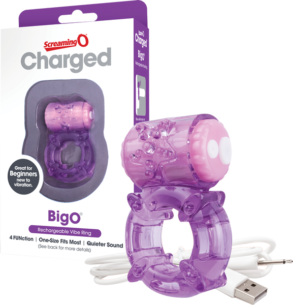 Screaming O Charged BigO – Rechargeable Vibrating Cock Ring > Cock Ring > Vibrating - Tophatter Daily Deals