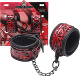 Crimson Tied Embossed Ankle Cuffs – Adjustable Bondage Accessories > Bondage Gear > Restraints - Tophatter Daily Deals