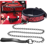 Crimson Tied Collar With Leash – Adjustable Collar and Leash Set > Bondage Gear > Collars & Leashes - Tophatter Daily Deals
