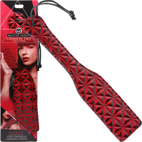 Crimson Tied Steel Enforced Spanking Paddle – Stiff Faux Leather Paddle > Bondage Gear > Paddles - Tophatter Daily Deals