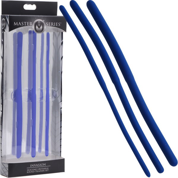 Invasion Silicone Urethral Sound Trainer Set – Body-Safe Flexible Silicone Urethral Sounds > Sex Toys For Men > Sounding Rods - Tophatter Daily Deals