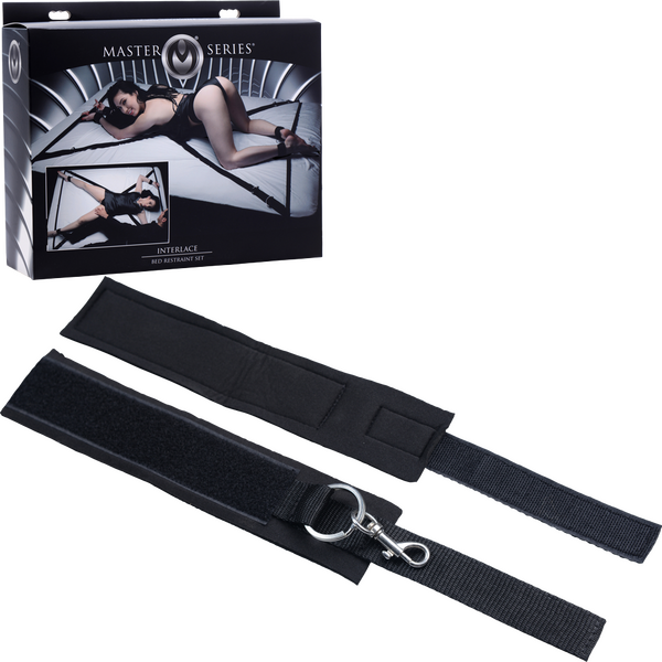 Master Series Interlace Bed Restraint Set – Versatile Restraint Kit with Neoprene Cuffs > Bondage Gear > Bed Restraints - Tophatter Daily Deals