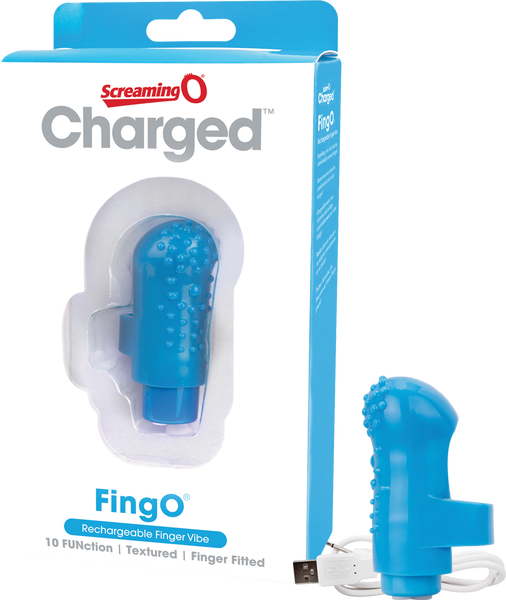 Charged Fing O – Rechargeable Mini Finger Vibrator with Vooom Technology > Vibrators > Finger Vibrators - Tophatter Daily Deals