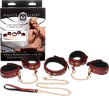 6 Piece Bondage Set – Vegan PU Leather Restraints and Cuffs Kit > Bondage Gear > Bondage Kits - Tophatter Daily Deals