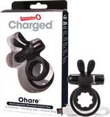 Charged Ohare – Rechargeable Double Cock Ring Rabbit Vibrator > Sex Toys > Couples Toys - Tophatter Daily Deals