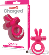 Charged Ohare – Rechargeable Double Cock Ring Rabbit Vibrator > Sex Toys > Couples Toys - Tophatter Daily Deals