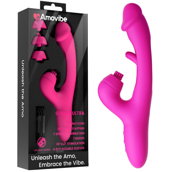 G-Spot Ultra – 7 Functions Vibrator with Replacement Sleeves and USB Charging > Vibrators > Ladies > Rabbit Multi - Tophatter Daily Deals
