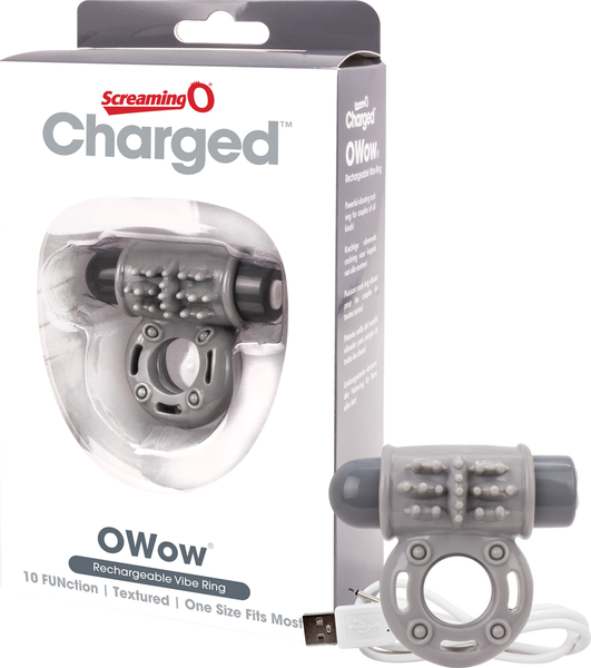 O Wow Ring – Rechargeable Vibrating Cock Ring with 10 Vibration Functions > Cock Ring > Vibrating - Tophatter Daily Deals