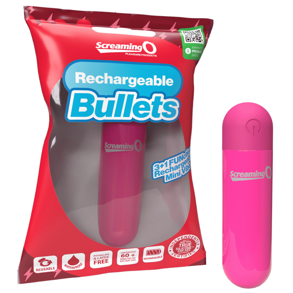 Rechargeable Bullet Vibrator (Pink) – Waterproof 3-Speed Body-Safe ABS Material Vibrator > Vibrators > Mini Vibrators - Tophatter Daily Deals
