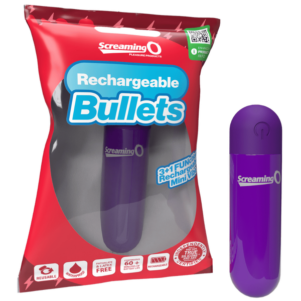 Rechargeable Bullet Vibrator (Purple) – Waterproof with 3 Speeds and Pulse Pattern Personal Massager > Vibrators > Mini Vibrators - Tophatter Daily Deals