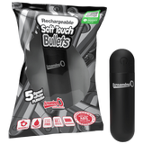 Rechargeable Soft Touch Bullet Vibrator (Black) – Waterproof Rechargeable 5-Speed Bullet Vibrator > Vibrators > Mini Vibrators - Tophatter Daily Deals