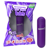 Rechargeable Soft Touch Bullet (Purple) – Waterproof 5-Speed Compact Vibrator > Vibrators > Mini Vibrators - Tophatter Daily Deals