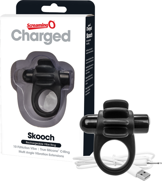 Skooch Charged – Rechargeable Vibrating Cock Ring with Textured Stimulation > Sex Toys > Couples Toys - Tophatter Daily Deals