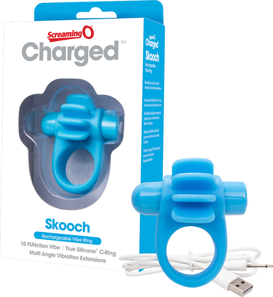 Skooch Charged – Rechargeable Vibrating Cock Ring with Textured Stimulation > Sex Toys > Couples Toys - Tophatter Daily Deals