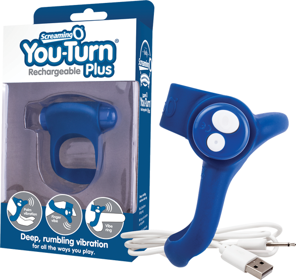 Charged You-Turn Plus – Rechargeable Vibrating Cock Ring > Cock Ring > Vibrating - Tophatter Daily Deals
