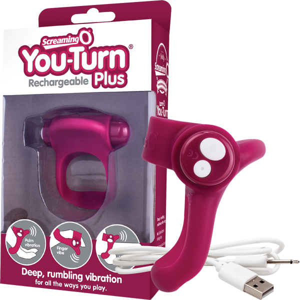Charged You-Turn Plus – Rechargeable Vibrating Cock Ring > Cock Ring > Vibrating - Tophatter Daily Deals