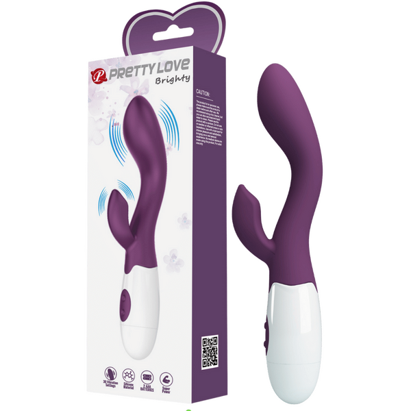 Brighty G-Spot and Clitoral Rabbit Vibrator – Dual Stimulation Vibrator > Sex Toys For Ladies > G-Spot Vibrators - Tophatter Daily Deals