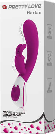 Harlan – Silicone Rabbit Vibrator with Dual Motors > Vibrators > Ladies > Rabbit - Tophatter Daily Deals