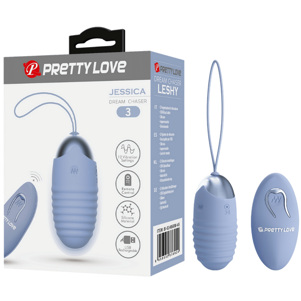 Rechargeable Jessica – Multi-Speed Remote-Controlled Silicone Egg Vibrator with 12 Vibration Settings > Sex Toys For Ladies > Vibrating Eggs - Tophatter Daily Deals