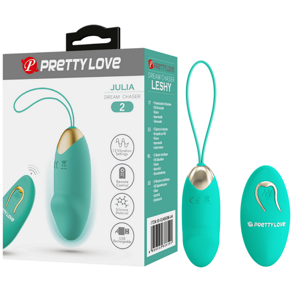 Rechargeable Julia – Multi-Speed Remote-Controlled Egg Vibrator with 12 Vibration Settings > Sex Toys For Ladies > Vibrating Eggs - Tophatter Daily Deals