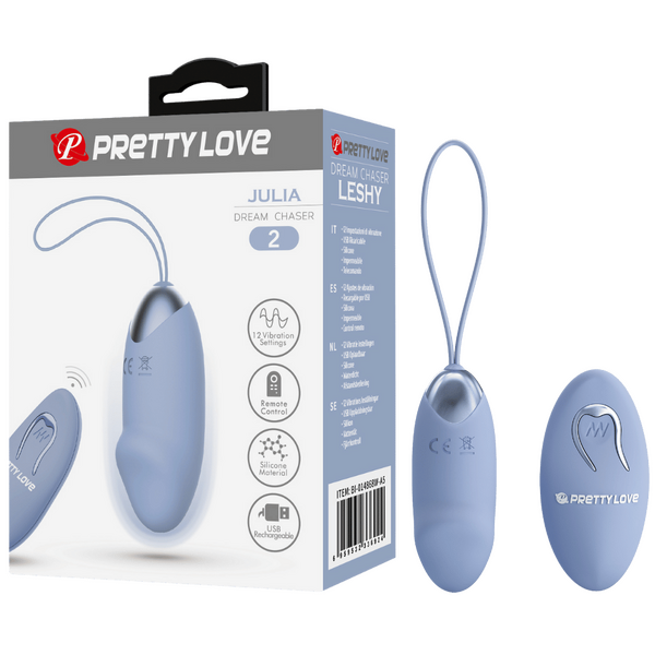 Rechargeable Julia – Multi-Speed Remote-Controlled Egg Vibrator with 12 Vibration Settings > Sex Toys For Ladies > Vibrating Eggs - Tophatter Daily Deals