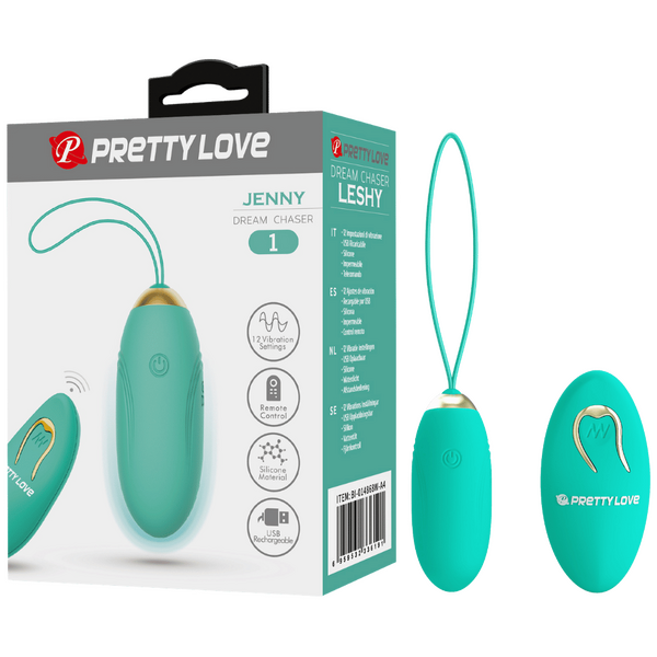 Rechargeable Jenny – Multi-Speed Remote-Controlled Egg Vibrator with 12 Vibration Settings > Sex Toys For Ladies > Vibrating Eggs - Tophatter Daily Deals