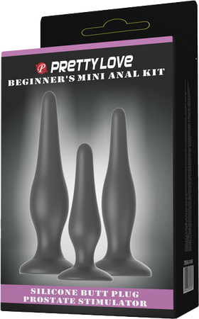Beginner's Mini Anal Kit – Three Sizes Butt Plug Set for Beginners > Anal Range > Butt Plug Kits - Tophatter Daily Deals