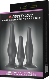 Beginner's Mini Anal Kit – Three Sizes Butt Plug Set for Beginners > Anal Range > Butt Plug Kits - Tophatter Daily Deals