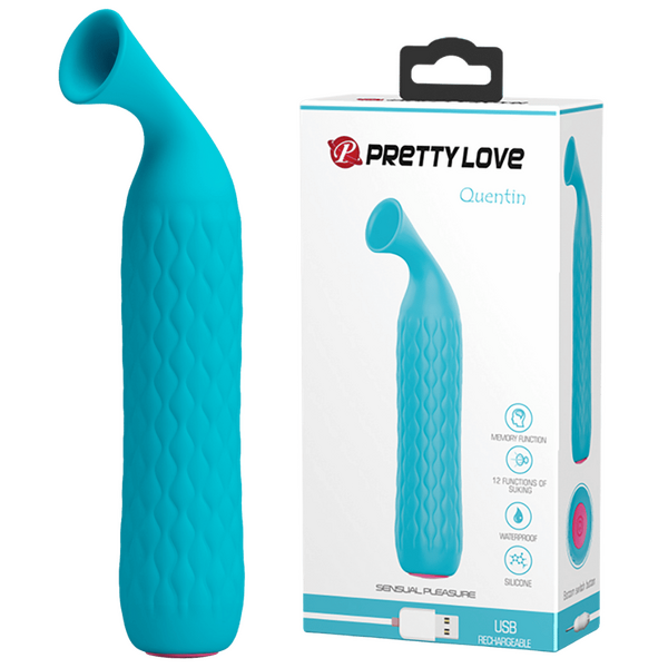 Rechargeable Quentin – 12 Suction Modes Clitoral Stimulator Made of Medical Silicone > Sex Toys For Ladies > Clitoral Vibrators and Stimulators - Tophatter Daily Deals