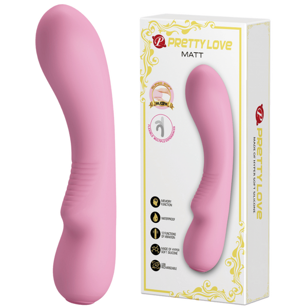 Matt – Rechargeable Soft Silicone Vibrator with 12 Vibration Functions and Smart Memory > Vibrators > Standard Vibrators - Tophatter Daily Deals