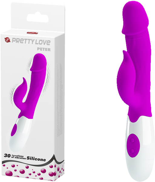 Peter G-Spot Rabbit Vibrator – 30 Function Dual Motor Rabbit Vibrator > Vibrators > Ladies > Rabbit - Tophatter Daily Deals
