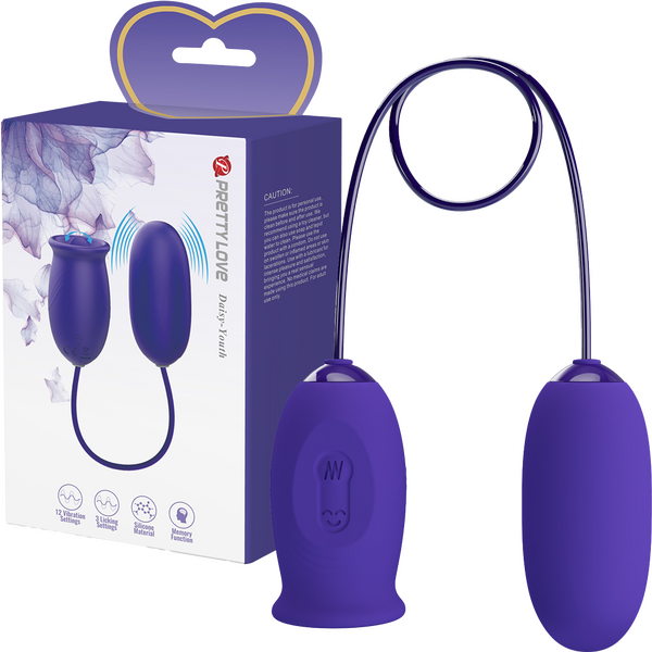 Daisy Licking & Vibrating Combination (Purple) > Vibrators > Ladies > Clitoral Vibrators and Stimulators - Tophatter Daily Deals