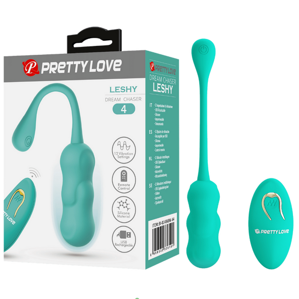 Leshy 4 Dream Chaser Rechargeable Silicone Vibrating Remote Egg > Sex Toys For Ladies > Vibrating Eggs - Tophatter Daily Deals