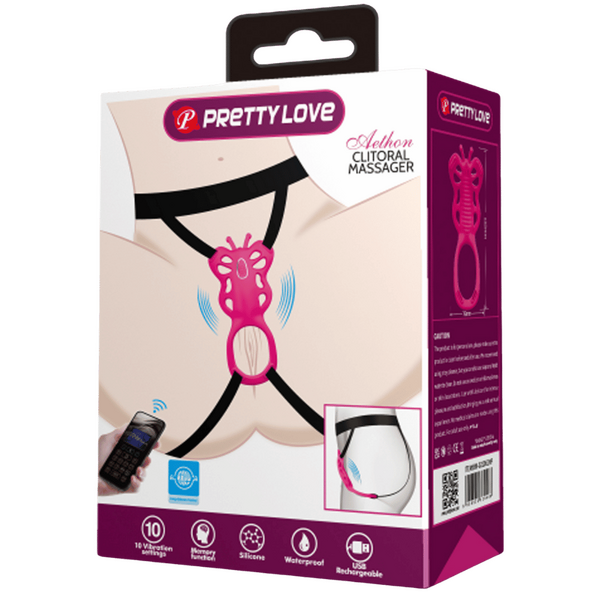 PrettyLove Aethon – Rechargeable Strap-On Butterfly Massager With App Control and 10 Vibration Patterns > Sex Toys For Ladies > Panty Vibes - Tophatter Daily Deals