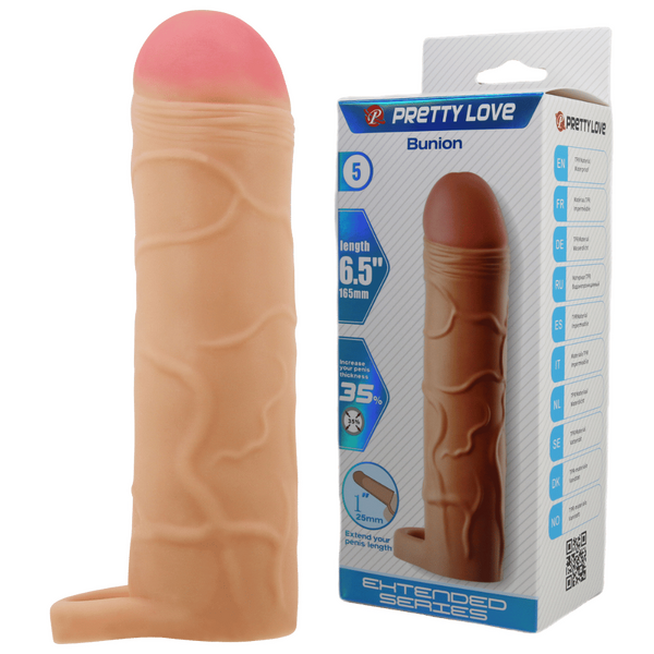 Bunion 6.5 Inch Stretchy Shaft Cock Sleeve Penis Sheath > Sex Toys For Men > Penis Sleeves - Tophatter Daily Deals