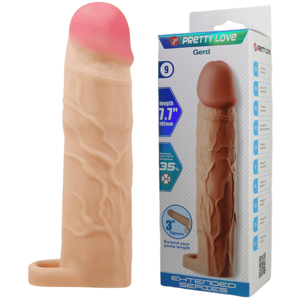 Gerd 7.7 Inch Penis Sleeve – Realistic Extension Sleeve > Sex Toys For Men > Penis Sleeves - Tophatter Daily Deals