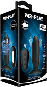 Pretty Love Mr. Play (Black) – Remote-Controlled Silicone Vibrating Anal Plug > Anal Range > Vibrating Butt Plugs - Tophatter Daily Deals