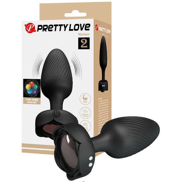 Varian Light-Up Rechargeable Butt Plug – LED Flashing Silicone Butt Plug > Anal Range > Vibrating Butt Plugs - Tophatter Daily Deals