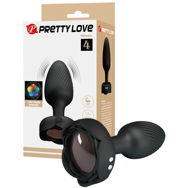 Varian Light-Up Rechargeable Butt Plug – LED Flashing Silicone Butt Plug > Anal Range > Vibrating Butt Plugs - Tophatter Daily Deals