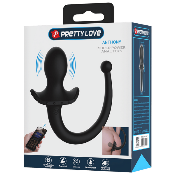 Anthony App Control Tail Plug – Wearable App-Compatible Vibrator > Anal Range > Tail Butt Plugs - Tophatter Daily Deals