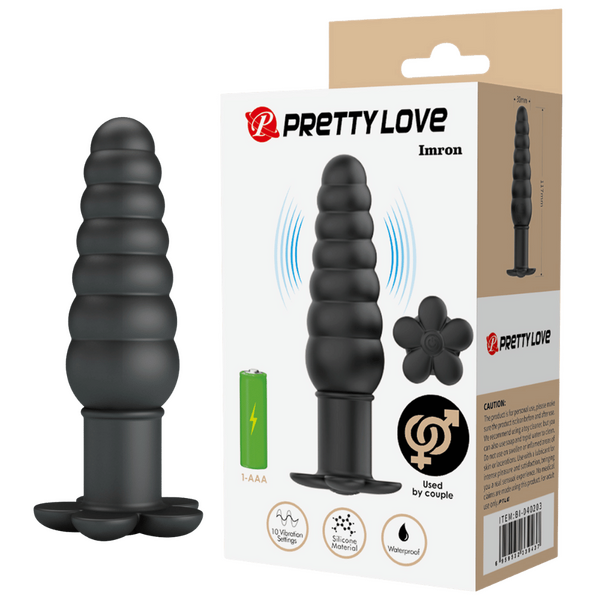 Imron Silicone Butt Plug – Smooth Skin Safe Anal Toy with 10 Vibration Settings > Anal Range > Vibrating Butt Plugs - Tophatter Daily Deals